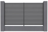 Aluminium Slat Screen Kit - Basalt colour, 1800mm high x 3000mm wide, Slat fence panel,